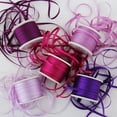 thumbnail image 1 of Threadart 2mm Silk Ribbon Set - Purple Shades - Five Spool Collection - 100% Pure Silk Ribbon - 10m (11yd) Spools - 55 Yards of Ribbon, 1 of 7