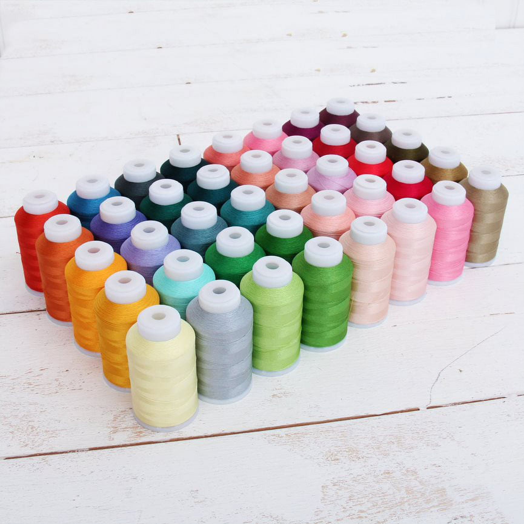 Machine Embroidery Thread Set - 40 Colors - Kit Brother —
