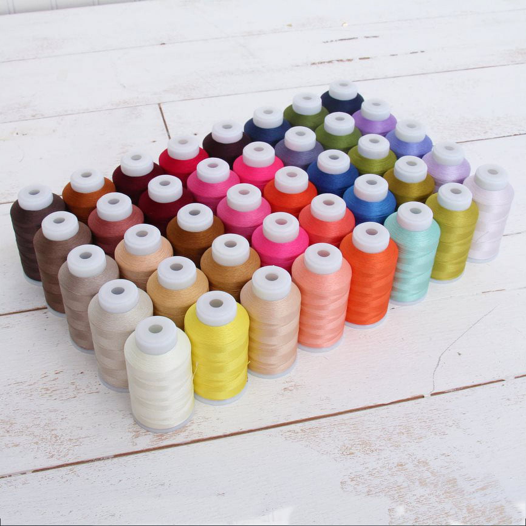 20 Piece Metallic Glitter Polyester Embroidery Thread Sewing Thread Set -  All Purpose Assorted Colours Crochet Thread 7YJ71 - AliExpress