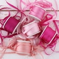thumbnail image 1 of Threadart 4mm Silk Ribbon Set - Red/Pink Shades - Five Spool Collection - 100% Pure Silk Ribbon - 10m (11yd) Spools - 55 Yards of Ribbon, 1 of 7
