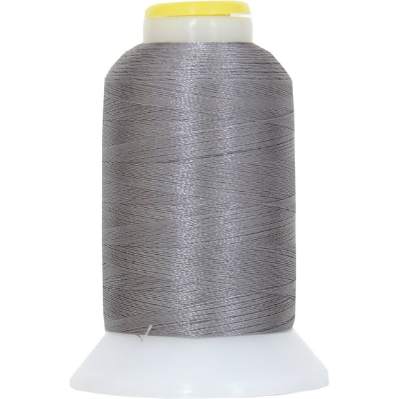 Threadart 60 Weight Micro Embroidery & Bobbin Thread - 1000m Spools - 30 Colors Available - Grey