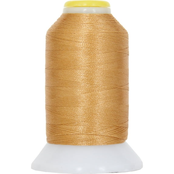 Threadart 60 Weight Micro Embroidery & Bobbin Thread - 1000m Spools - 30 Colors Available - Lt. Gold