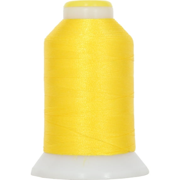 Threadart 60 Weight Micro Embroidery & Bobbin Thread - 1000m Spools - 30 Colors Available - Yellow