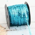 thumbnail image 1 of Threadart 6MM Sequin String - 80 Yard Roll - Aqua - For Crafting, Decorating, Costumes, & More, 1 of 3
