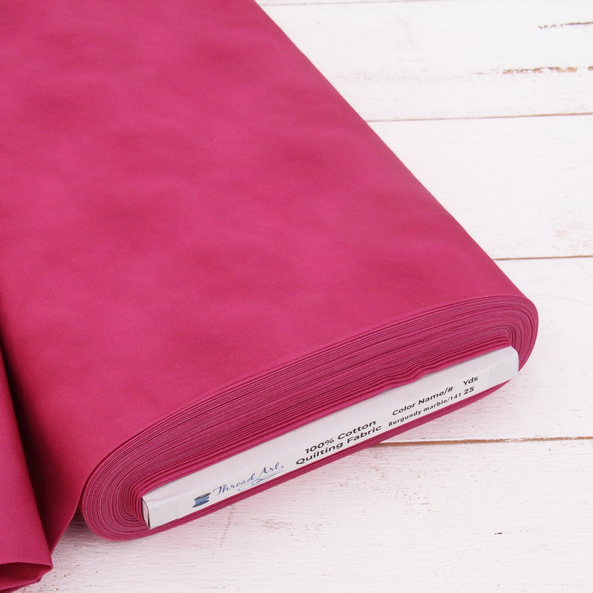 Threadart Cotton Quilting Fabric Sold By The Yard - Vintage Threads Collection - 44" Width - 100% Cotton - Quilting, Sewing, Crafts - Burgundy Marble