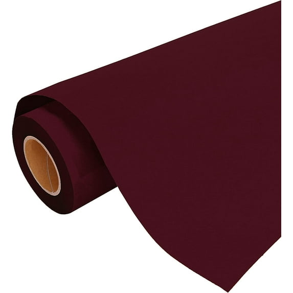 Threadart Flock Burgundy 20" Heat Transfer Vinyl Film | By the Yard | Use with Silhouette, etc |14 Colors Available