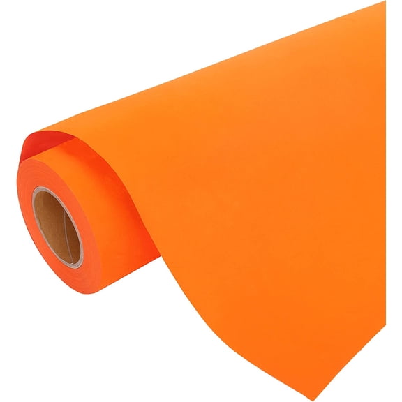 Threadart Flock Orange 20" Heat Transfer Vinyl Film | By the Yard | Use with Silhouette, etc |14 Colors Available