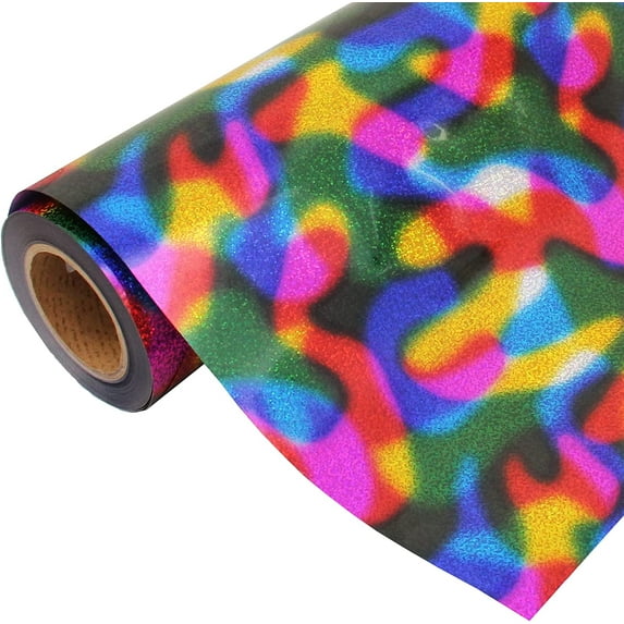 Threadart Galaxy Rainbow 20" Wide Heat Transfer Vinyl Film | By the Yard | Compatible with Cricut, Silhouette, Cameo, etc | Available in Over 30 Colors