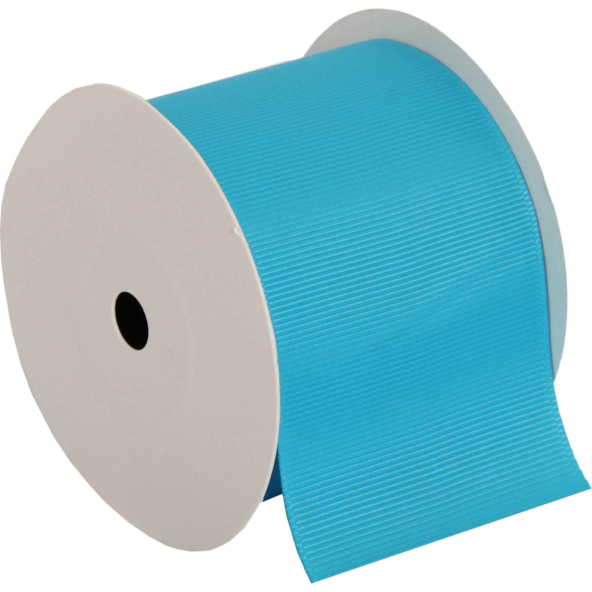 Threadart Grosgrain Ribbon Rolls - 10 yd rolls - 4 Widths 25 Colors - Solid Colors Ribbed Pattern - For Bows, Decorations, Hair Clips, and More - 2 1/4" (2.25") width - Aqua 340