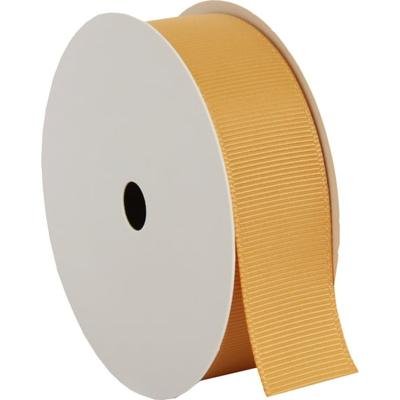 Threadart Grosgrain Ribbon Rolls - 10 yd rolls - 4 Widths 25 Colors - Solid Colors Ribbed Pattern - For Bows, Decorations, Hair Clips, and More - 7/8" (0.88") width - Beige 690