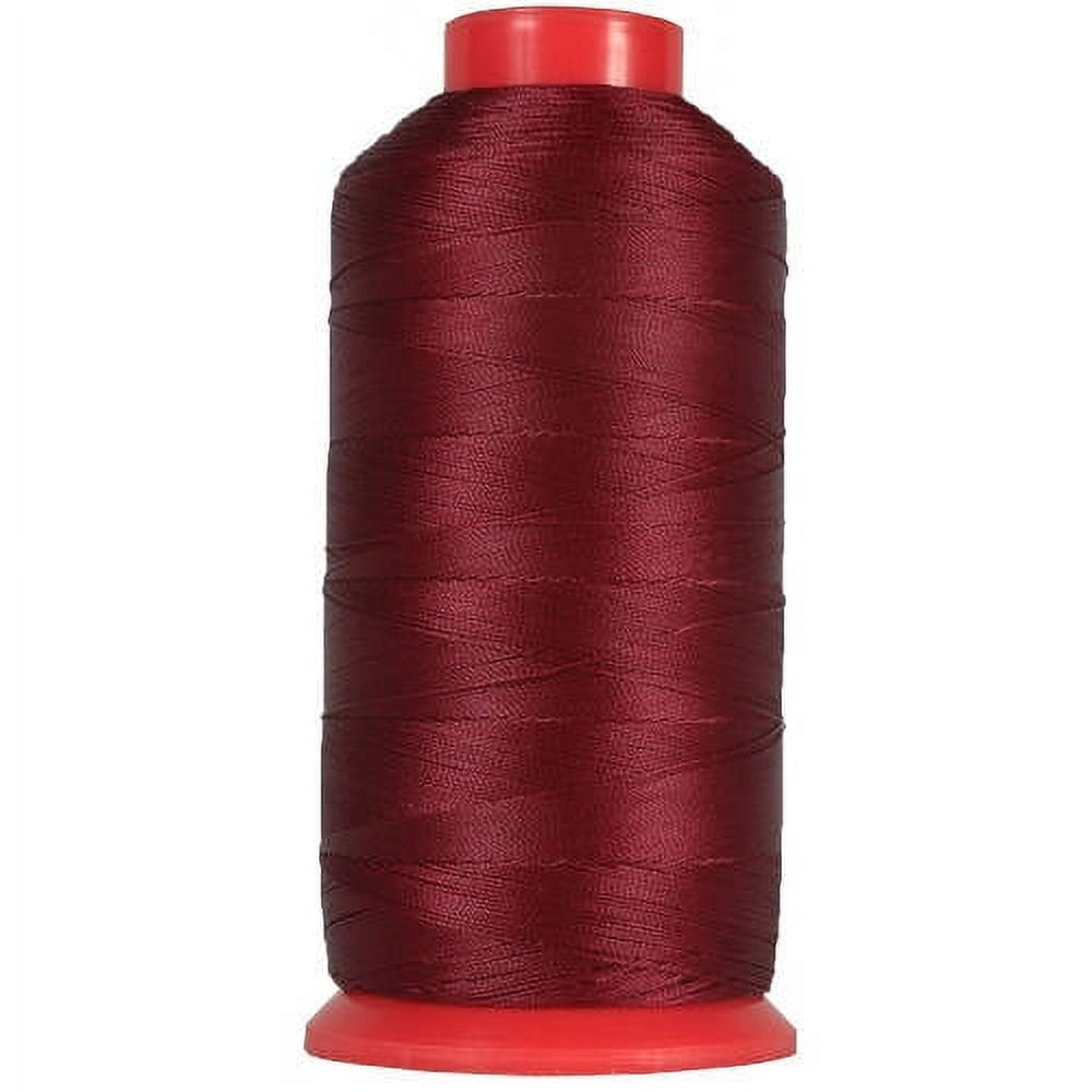 Bonded Nylon Thread for Sewing Leather,Upholstery,Jeans and Wig; #69 T70  Size 210D/3 1400 Yards (Yellow)