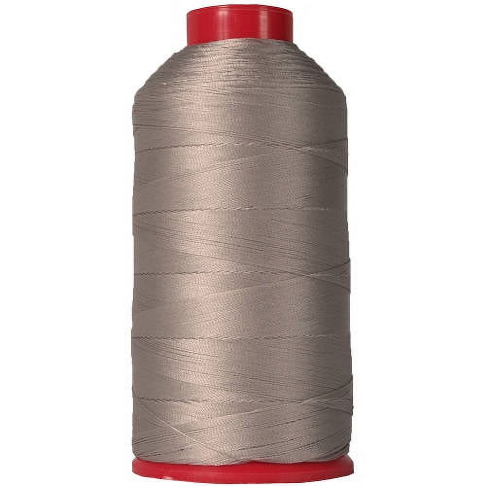 Threadart Heavy Duty Bonded Nylon Thread - 1650 yards (1500m) - Coated No  Unravel - #69 T70 Size 210D/3 - For Upholstery, Leather, Vinyl, Weaving  Hair, Denim, & More - 26 Colors Available - Silver 