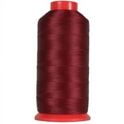 Threadart Heavy Duty Bonded Nylon Thread - 1650 yards 1500m - Coated No Unravel - #69 T70 Size 210D/3 - For Upholstery, Leather, Vinyl, Weaving Hair, Denim, More - 26 Colors Available - Burgundy