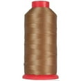 thumbnail image 1 of Threadart Heavy Duty Bonded Nylon Thread - 1650 yards (1500m) - Coated No Unravel - #69 T70 Size 210D/3 - For Upholstery, Leather, Vinyl, Weaving Hair, Denim, & More - 26 Colors Available - Tan, 1 of 7