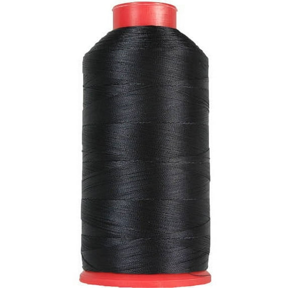 Threadart Heavy Duty Bonded Nylon Thread - 1650 yards (1500m) - Coated No Unravel - #69 T70 Size 210D/3 - For Upholstery, Leather, Weaving Hair, Denim, & More - 26 Colors Available - Very Dk. Navy