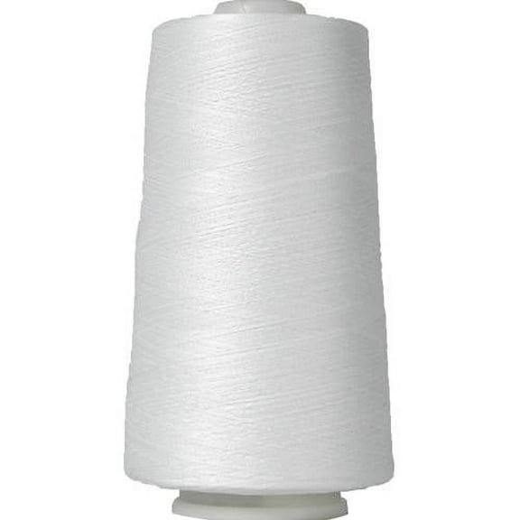 Threadart Heavy Duty Cotton Thread 2500 M Cones - 40/3 - Color White