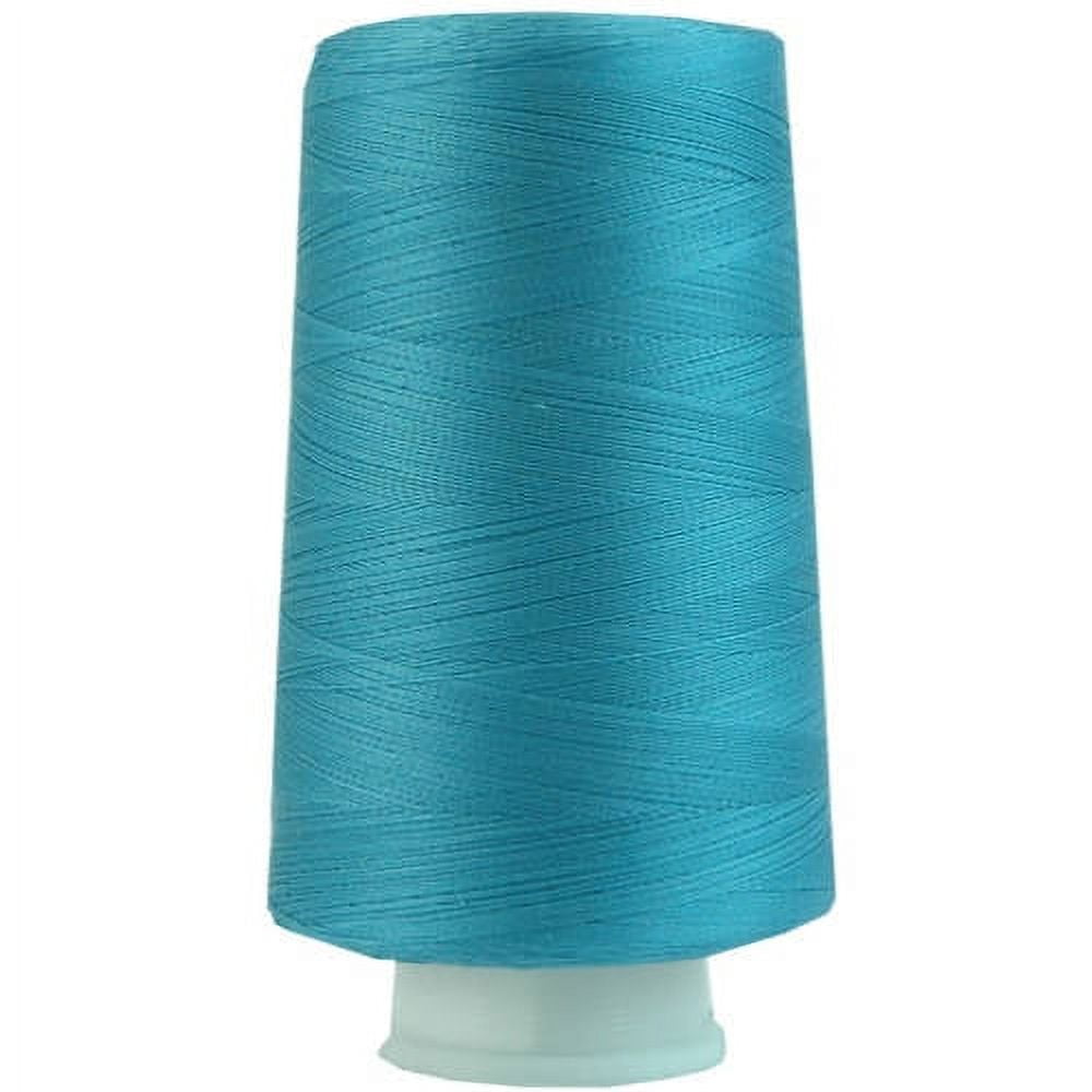 Threadart Heavy Duty Cotton Thread 2500 M Cones - 40/3 - Teal Blue ...