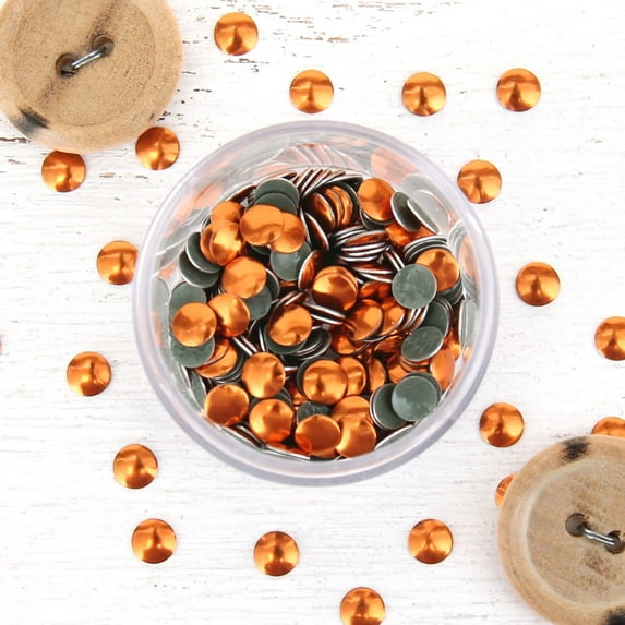 Threadart Hot Fix Metallic Nailheads 5mm - Orange - 2 gross - 288 Nailheads Per Package
