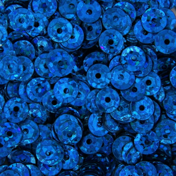 Threadart Loose Cup Hologram Sequins - 6mm - Royal Blue - 5 Gross (720 psc/pk)