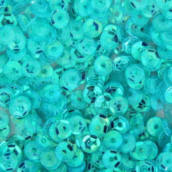 Threadart Loose Cup Iridescent Sequins - 4mm - Sky Blue - 5 Gross (720 pcs/pk)