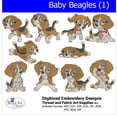thumbnail image 1 of Threadart Machine Embroidery Design Bundles - Animal Sets - Baby Beagles (1) - Loaded On USB Stick - Over 30 Sets Available, 1 of 8