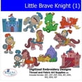 thumbnail image 1 of ittle Brave Knight(1) Embroidery Designs - All Popular Formats Included - Loaded on USB Stick, 1 of 10