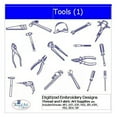 thumbnail image 1 of Tools(1) Embroidery Designs - All Popular Formats Included - Loaded on USB Stick, 1 of 10