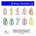 thumbnail image 1 of Threadart Machine Embroidery Design Bundles - Holiday Sets - Birthday Numbers(1) - Loaded on USB Stick - Over 50 Sets Available, 1 of 9