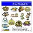 thumbnail image 1 of Threadart Machine Embroidery Design Bundles - Holiday Sets - Thanksgiving(1) - Loaded on USB Stick - Over 50 Sets Available, 1 of 9