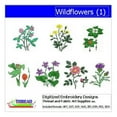 thumbnail image 1 of Threadart Machine Embroidery Design Bundles - Plant Sets - Wildflowers(1) - Loaded on USB Stick - 7 Sets Available, 1 of 6