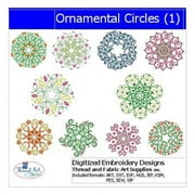 Threadart Machine Embroidery Design Bundles - Quilting & Sewing Sets - Ornamental Circles - Loaded on USB Stick - Over 10 Sets Available