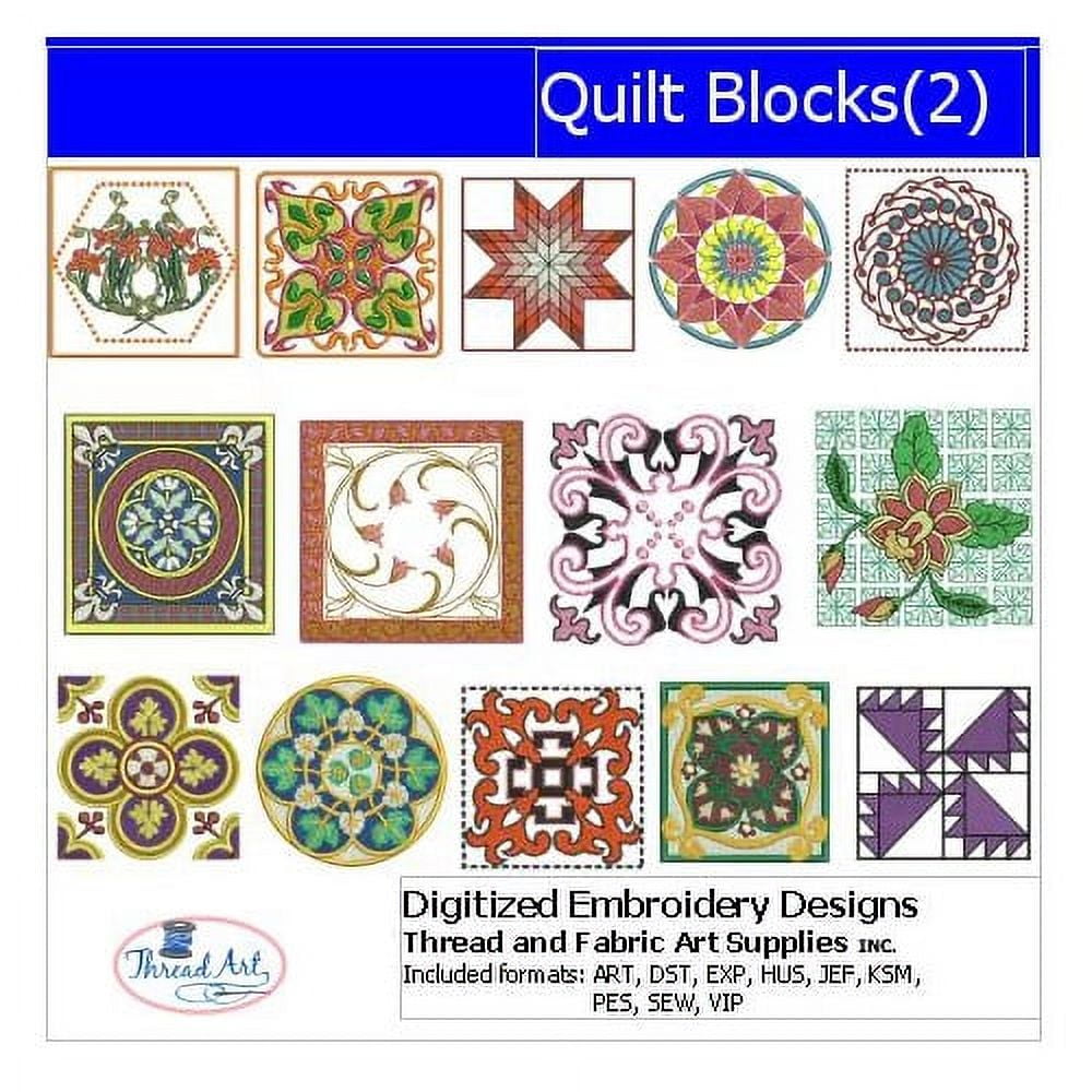 Sewing Notions Quilt Block Bundle - Machine Embroidery Designs