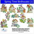 thumbnail image 1 of Threadart Machine Embroidery Design Bundles - Seasons Sets - Spring Time Birdhouses (1) - Loaded on USB Stick - 10 Sets Available, 1 of 9