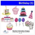 thumbnail image 1 of Threadart Machine Embroidery Designs - Birthday (1), 1 of 8