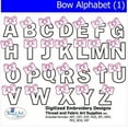 thumbnail image 1 of Threadart Machine Embroidery Designs - Bow Alphabet (1), 1 of 9