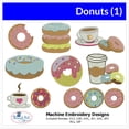 thumbnail image 1 of Threadart Machine Embroidery Designs - Donuts (1), 1 of 8