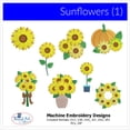thumbnail image 1 of Threadart Machine Embroidery Designs - Sunflowers (1), 1 of 8