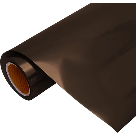 Threadart Metallic Brown 20" Wide Heat Transfer Vinyl Film | By the Yard | Compatible with Cricut, Silhouette, Cameo, etc | Available in Over 30 Colors