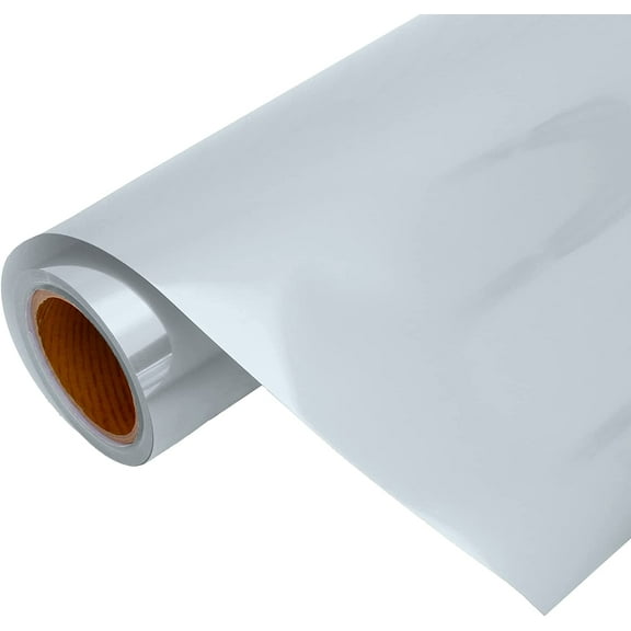 Threadart Metallic Foil Silver 20" Wide Heat Transfer Vinyl Film | By the Yard | Compatible with Cricut, Silhouette, Cameo, etc | Available in Over 30 Colors