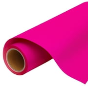 Threadart Neon Pink 20" Wide Heat Transfer Vinyl Film HTV | Solid Color | Custom Cut Roll 20" Wide By The Yard | Compatible with Cricut Explore and Maker, Silhouette Cameo, & Large Format Cutters