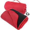 thumbnail image 1 of Threadart Waterproof Blanket Outdoor Stadium Blanket | Black/Red | For Camping, Picnic, Sports, Festivals, Football, Baseball, Concerts, Parks, Beach 55" x 79", 1 of 8