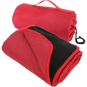 Waterproof Stadium Blanket - Fleece Outdoor Blanket For Sports, Camping, Beach (50x60 In)