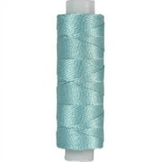 Threadart Pearl Cotton Thread | 75yd Spools Size 8 | Perle Cotton for Friendship Bracelets, Crochet, Cross Stitch, Embroidery | Color 519 - SKY BLUE - 40 Colors Available