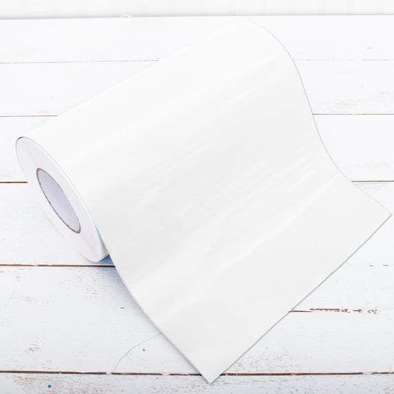 Threadart Permanent Vinyl 12" Wide x 5 Yard Roll - White | Permanent Adhesive Vinyl Sticker For Cricut & All Cutting Machines, Waterproof, Indoor Outdoor Home & Crafts | Compares to Oracal 651