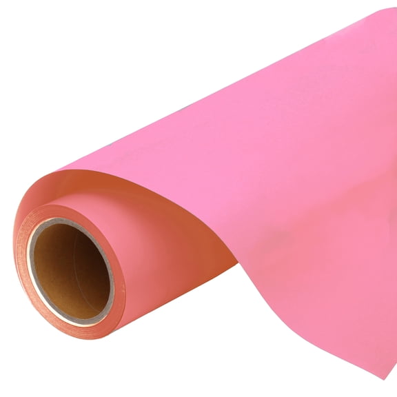 Threadart Pink 20" Wide Heat Transfer Vinyl Film HTV | Solid Color | Custom Cut Roll 20" Wide By The Yard | Compatible with Cricut Explore and Maker, Silhouette Cameo, & Large Format Cutters