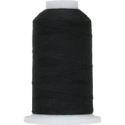 Threadart Polyester All-Purpose Sewing Thread - 600m - 50S/3 - Black - No. 102