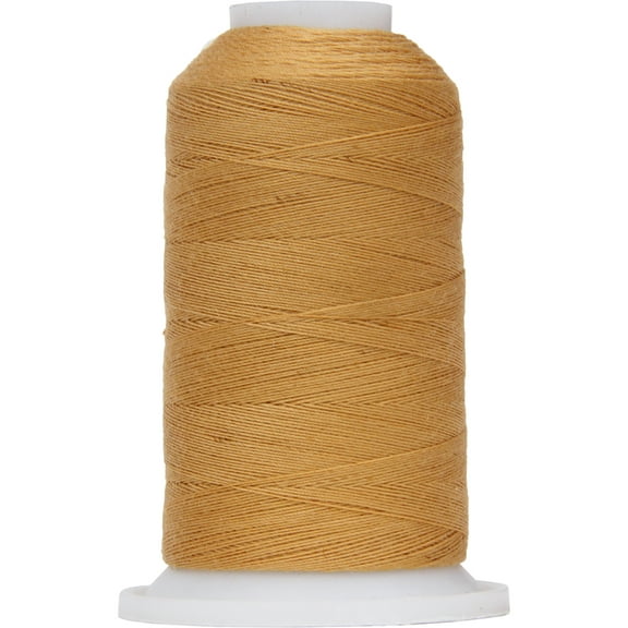 Threadart Polyester All-Purpose Sewing Thread - 600m - 50S/3 - Light Gold - No. 121