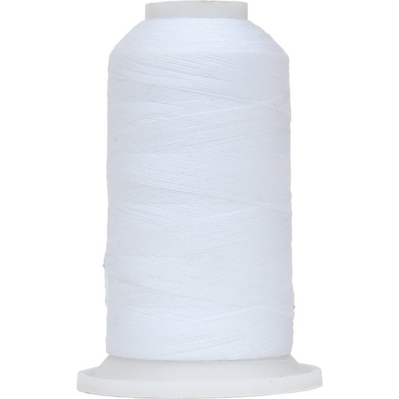 Threadart Polyester All-Purpose Sewing Thread - 600m - 50S/3 - White - No. 101