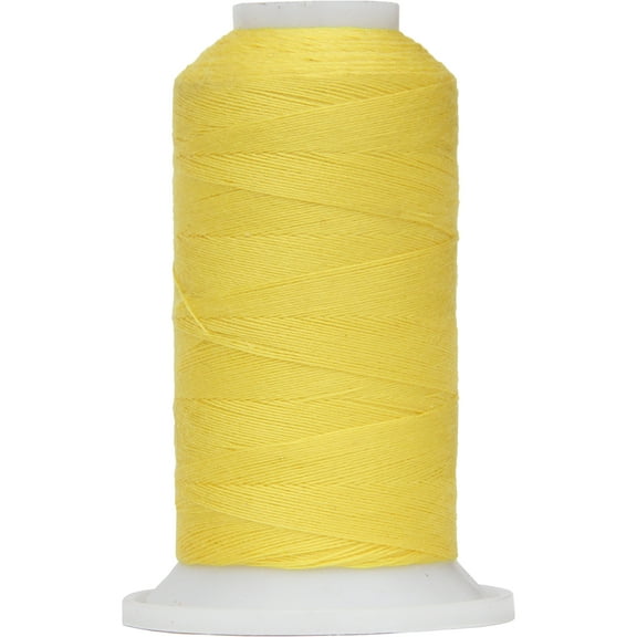 Threadart Polyester All-Purpose Sewing Thread - 600m - 50S/3 - Yellow - No. 154