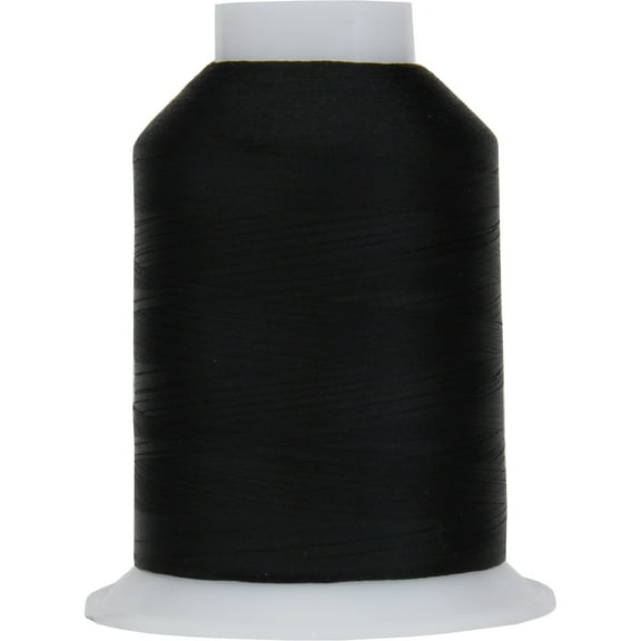 Threadart Polyester Machine Embroidery Bobbin Thread - 60wt Black - 5000m Spools